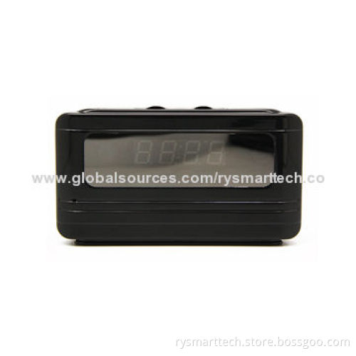 Long Record Time Table Clock Hidden Camera with Remote Control